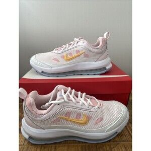 NIKE Women's US 9.5 Air Max AP CU4870-108 Summit White Pink Bloom Topaz Gold.